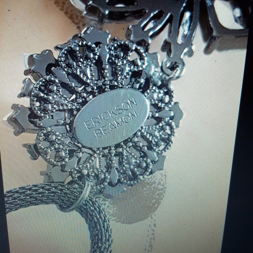 Erickson Beamon Crystal&Rhinestone Dirty Glam Large NECKLACE NWOT - Picture 6 of 8